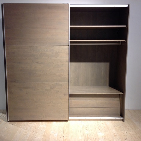 Van Houdt schuifdeurkast Cantania hout_ladeblok